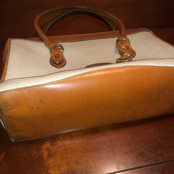 Vintage Dooney and Bourke Cream Brown Purse - Picture 2 of 7